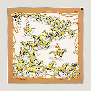 Les Mustangs II double face scarf 90 | Hermès UAE